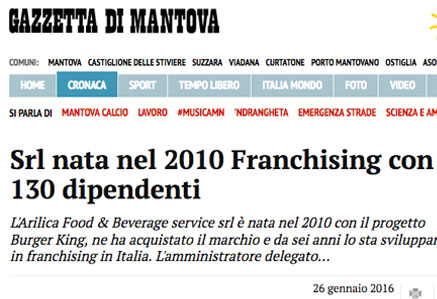 gazzetta di mantova srl nata nel 2010 francising con 130 dipendenti